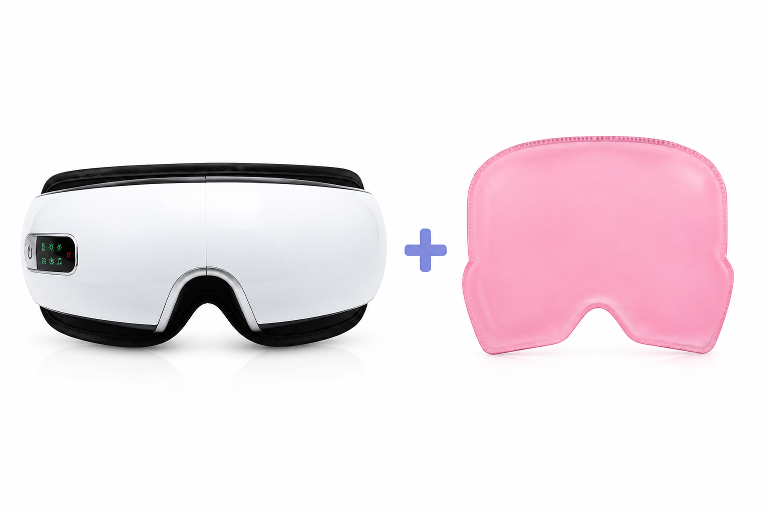 Duskwell heated eye massager, side view